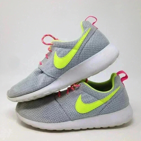 Nike Roseherun Pure Platinum Girl Size 6 Sneakers - Picture 5 of 7